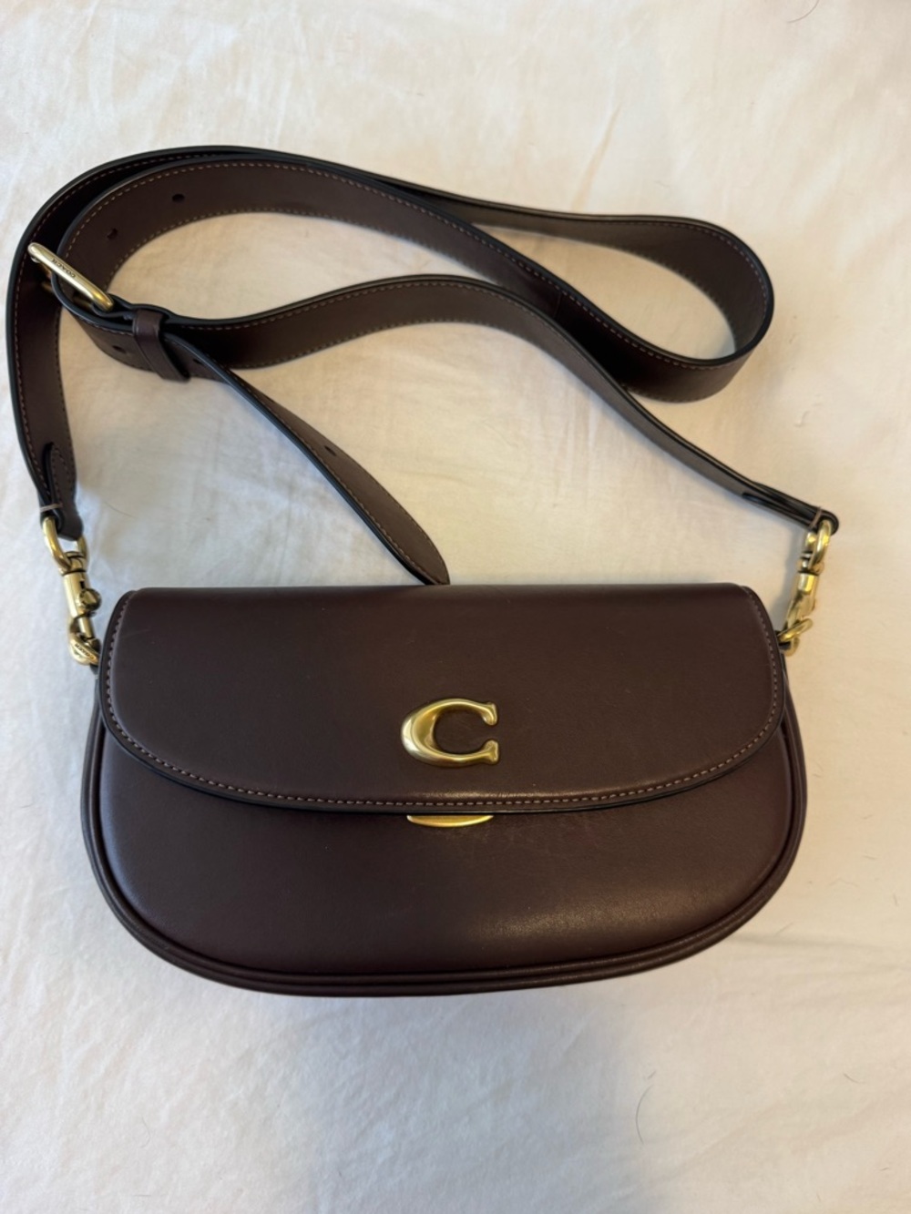 Coach Emmy 23 Saddle Bag in Maple - Picture 2 of 14